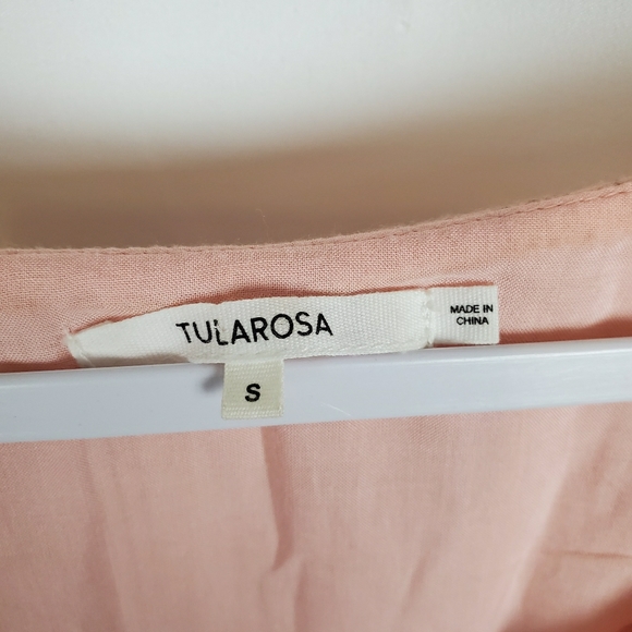 Tularosa Everly Dress in Blush Midi Ruffle - Picture 8 of 8